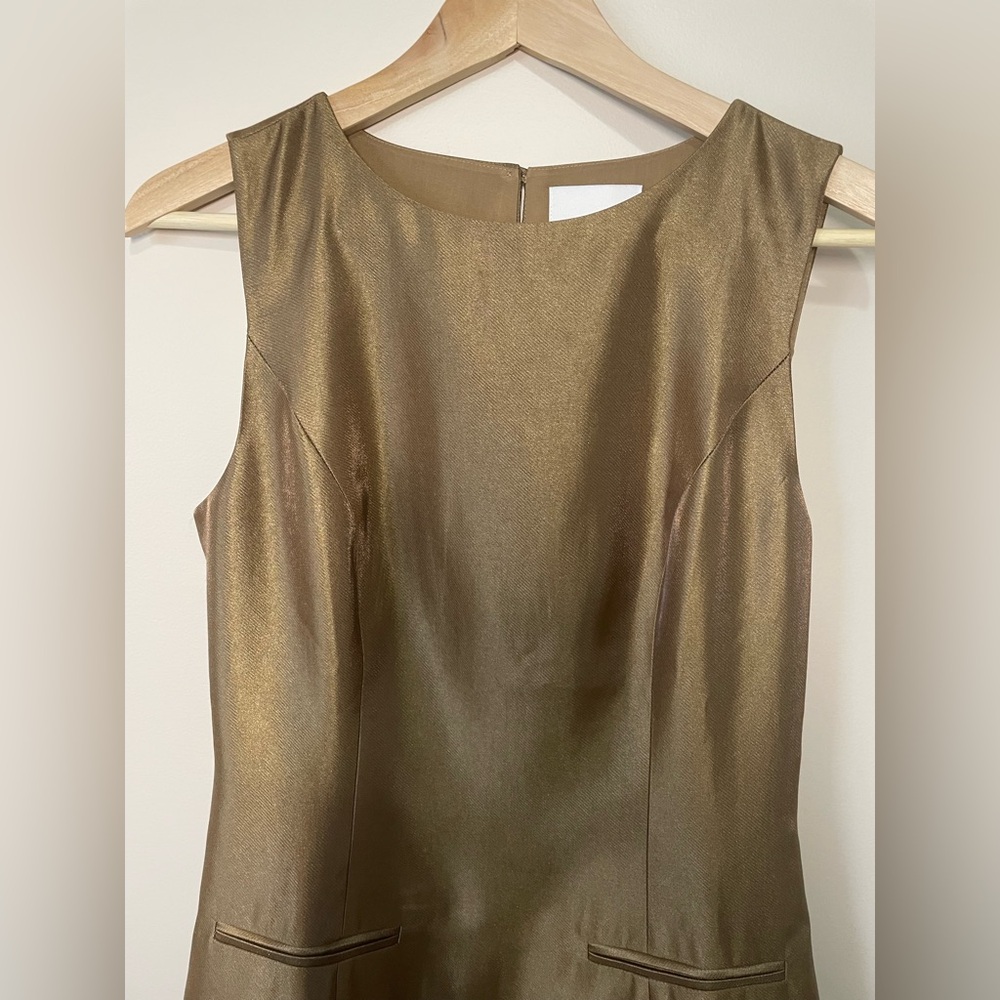 NEW Reformation Citron Mini Sleeveless Dress Brown Bronze | US 2 UK 6 - Picture 8 of 14